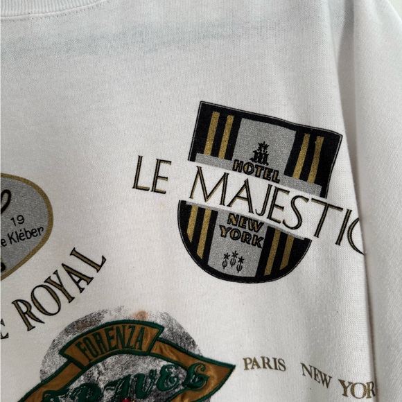 Forenza Vintage White Graphic Turtleneck Sweater - Picture 7 of 12